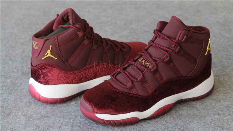 Authentic Air Jordan 11 Velvet Night Maroon High